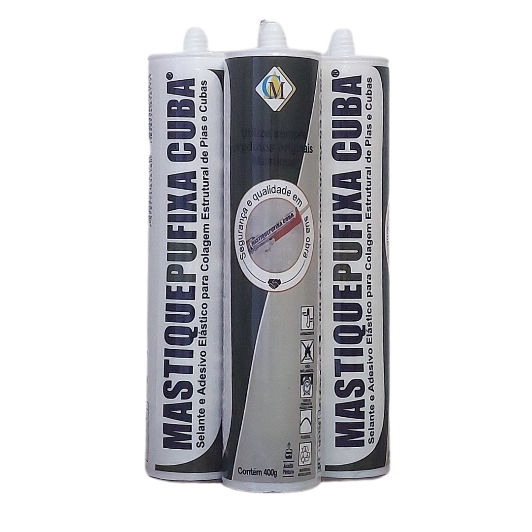 Mastique® Pu Fixa Cuba Original (kit 3 Tubos)