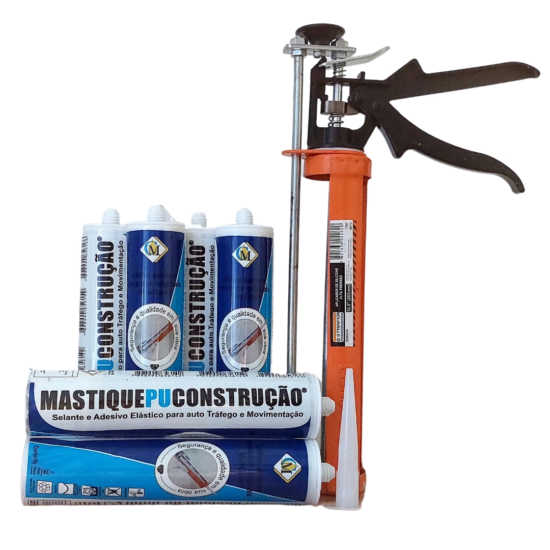 Mastique® Pu Construção Original (kit 6 Tubos + Aplicador)