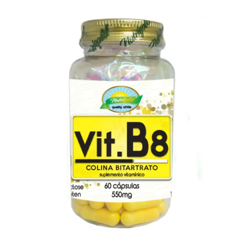 Colina Bitartrato Vit. B8 60 Caps 550mg