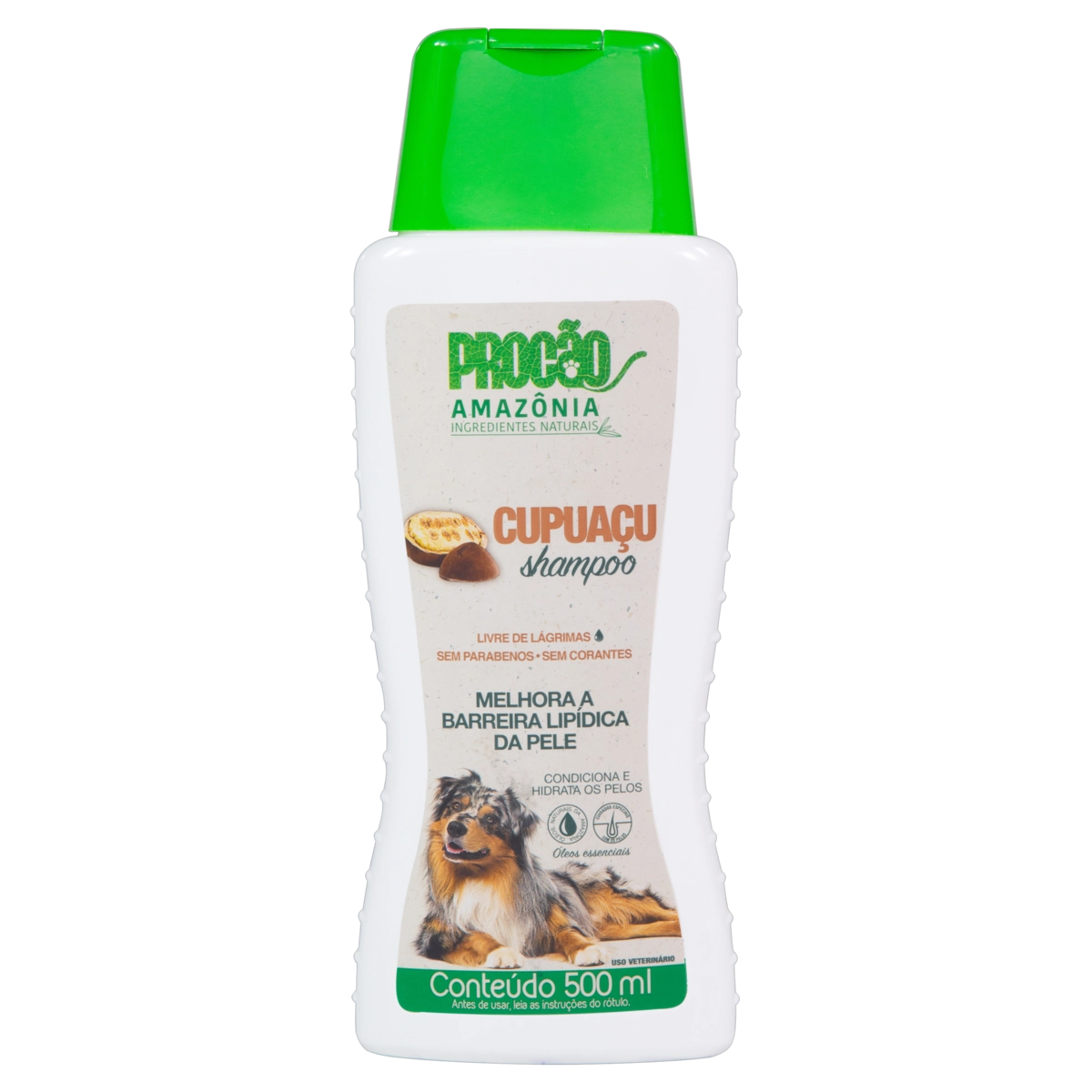 Shampoo Para Cães E Gatos Cupuaçu Procão Amazônia Ingredientes Naturais Frasco 500ml