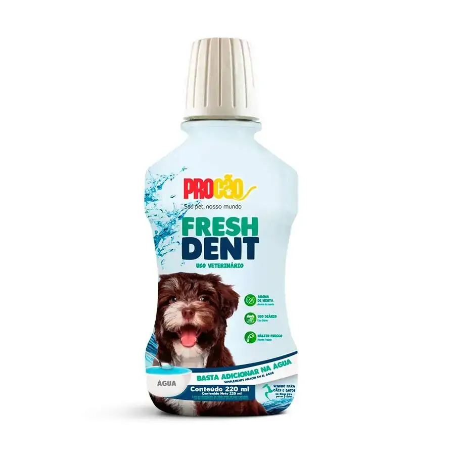 Solução Oral Procão Fresh Dent Para Cães E Gatos 220ml