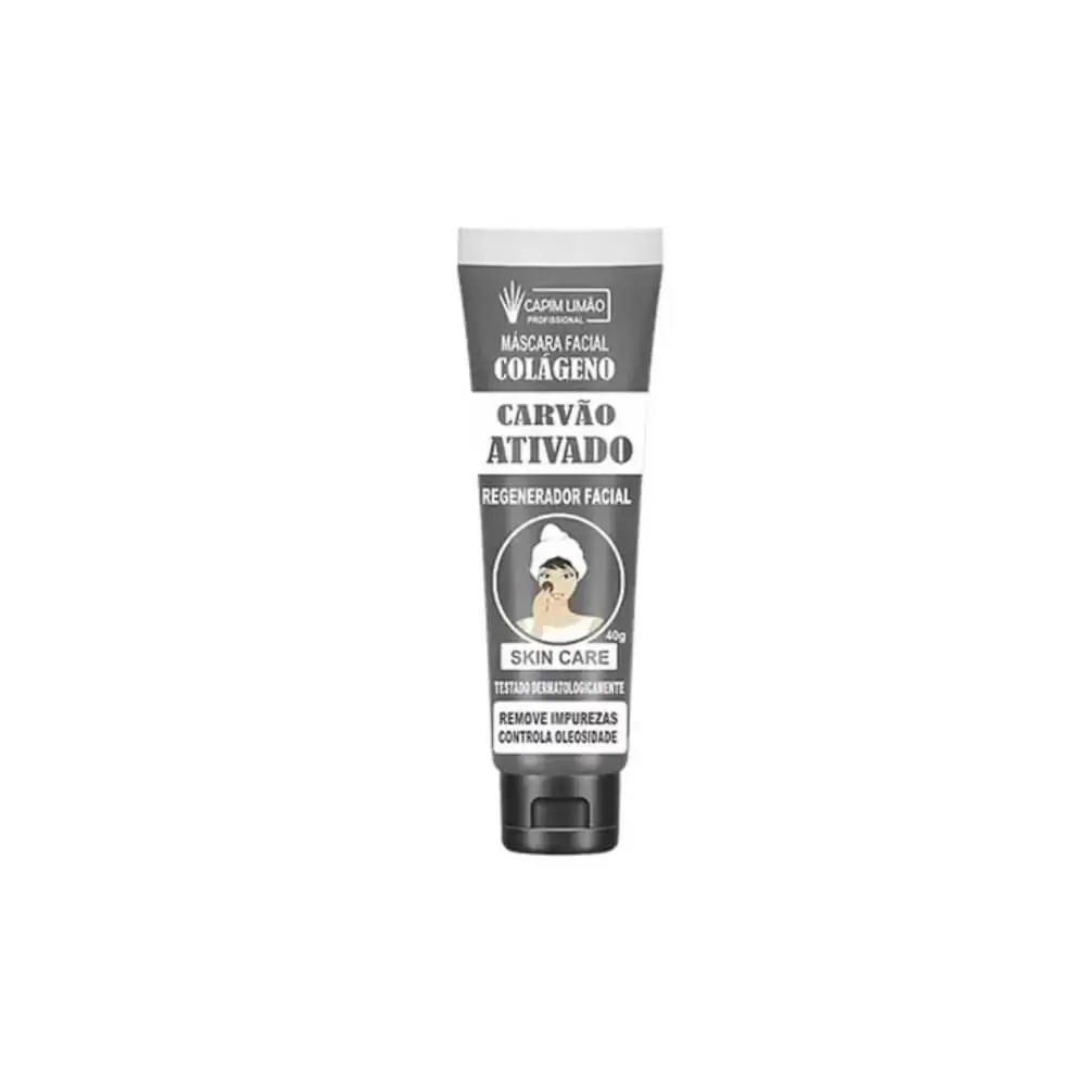 Capim Limão Creme Facial Carvão Ativado 40g