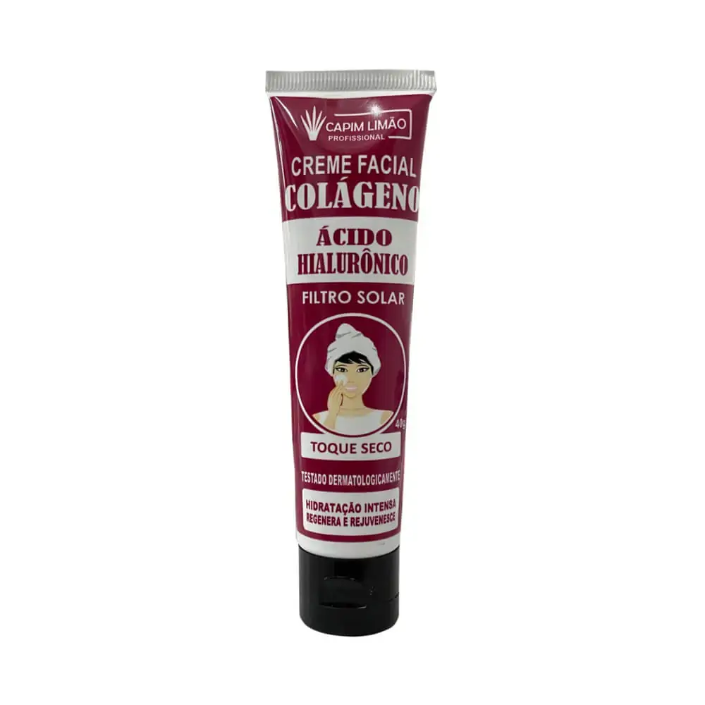 Creme Facial Acido Hialur 40g Capim Limao