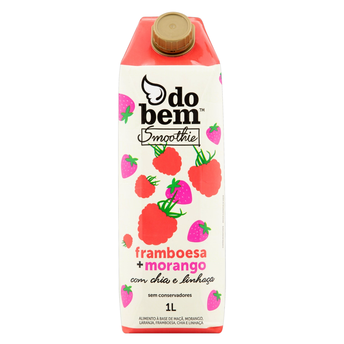 Smoothie Framboesa E Morango Do Bem Caixa 1l