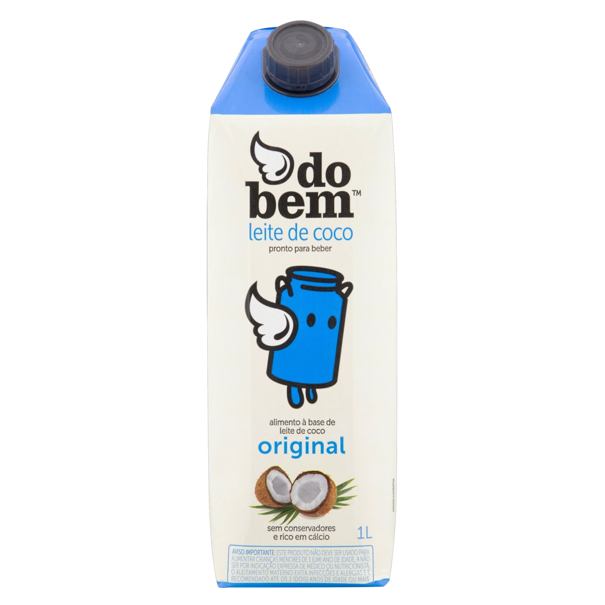 Bebida à Base De Leite De Coco Original Zero Lactose Do Bem Caixa 1l