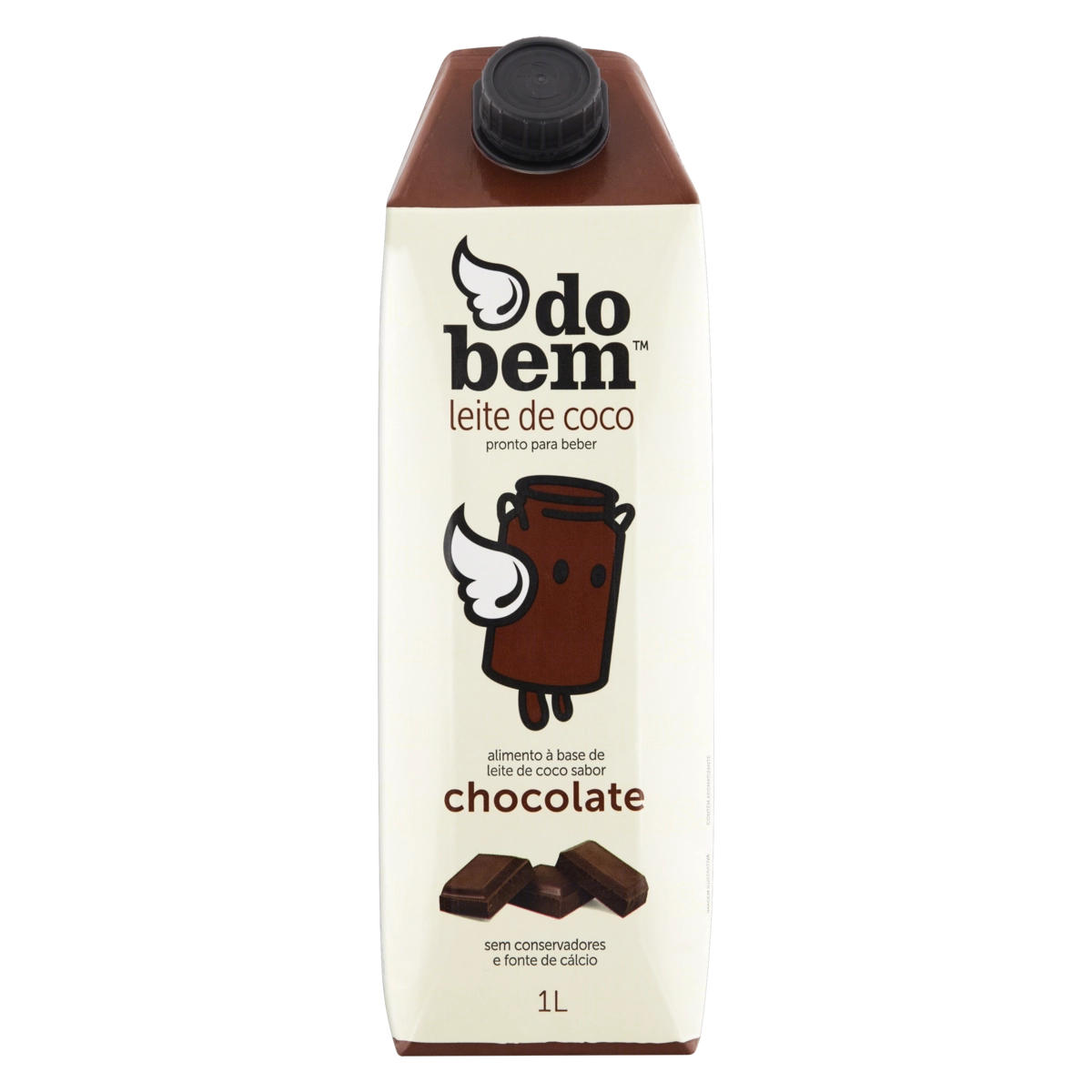Bebida à Base De Leite De Coco Chocolate Zero Lactose Do Bem Caixa 1l