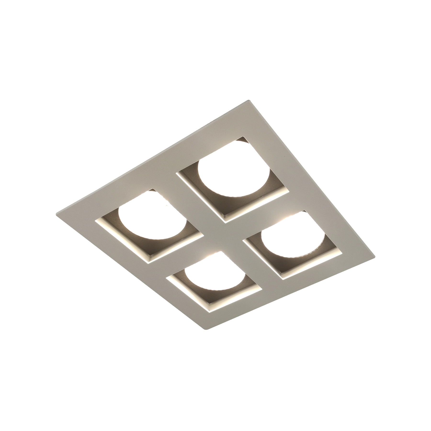 Spot de Embutir 4 Lâmpadas Branco Metal 77034BMPT Goli