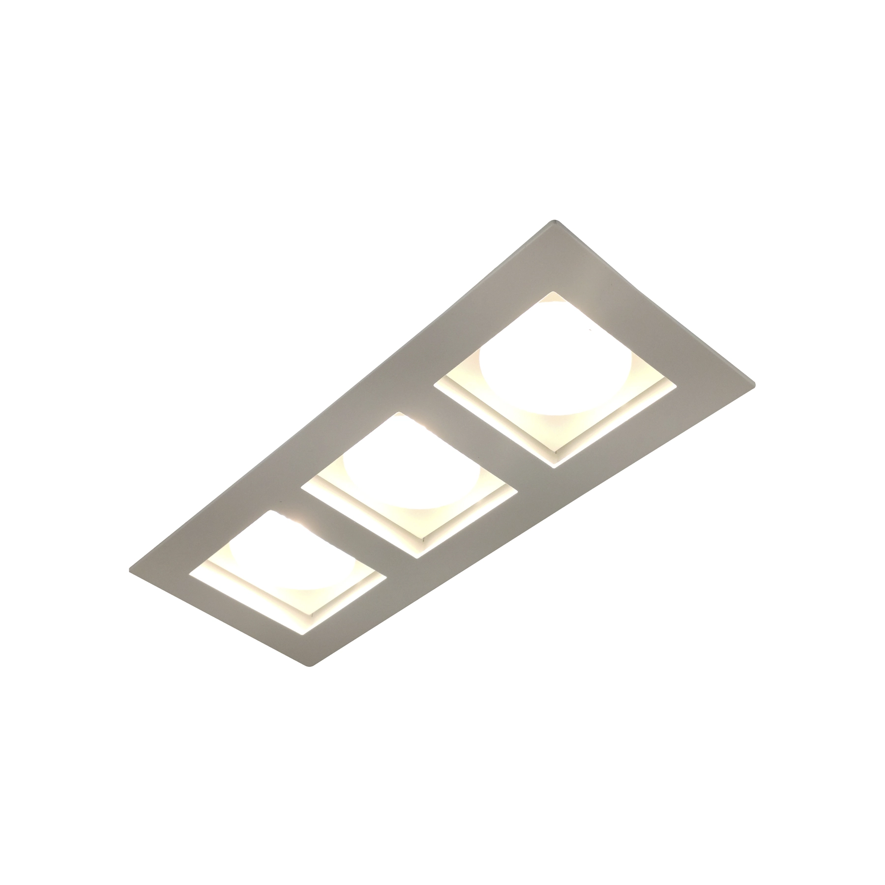 Spot de Embutir 3 Lâmpadas Branco Metal 77033BM Goli