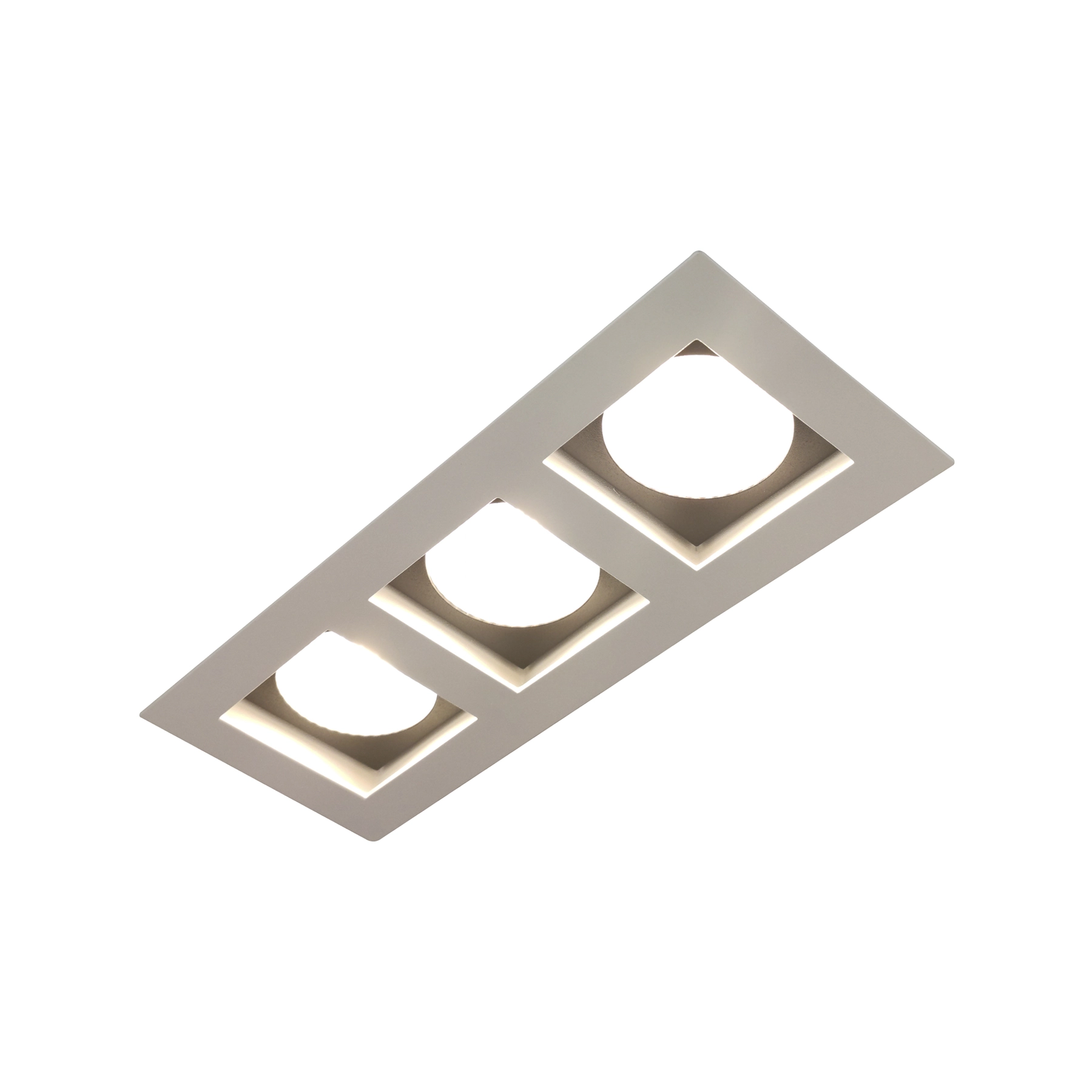 Spot de Embutir 3 Lâmpadas Branco Metal 77033BMPT Goli