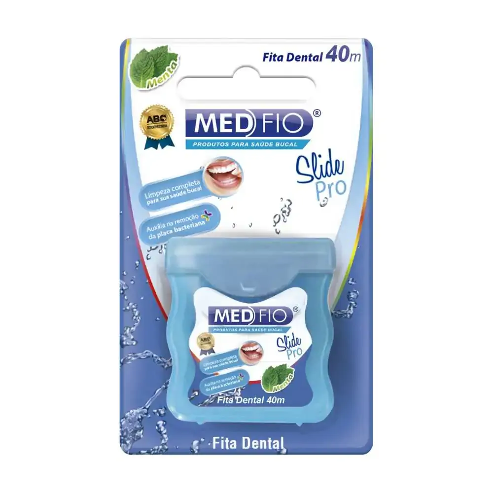 Fita Dental Med Fio Slide Pro Menta 40mt