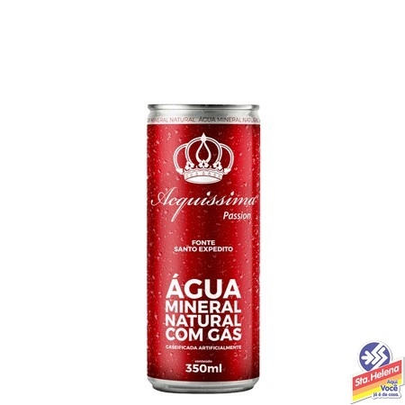 Agua Mineral Acquissima Lt 350ml C/ Gas