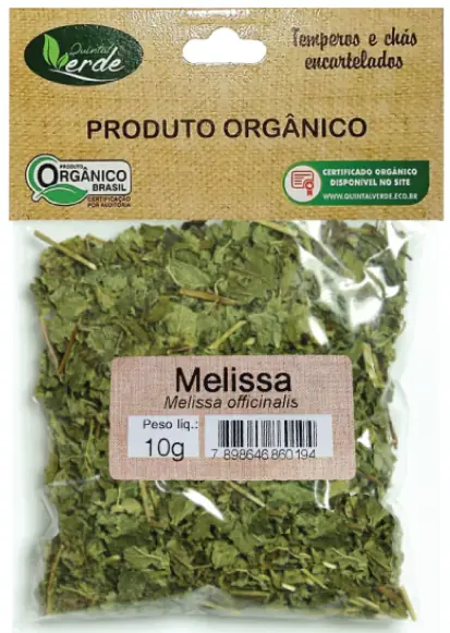 Quintal Verde Melissa Organico 10 G.