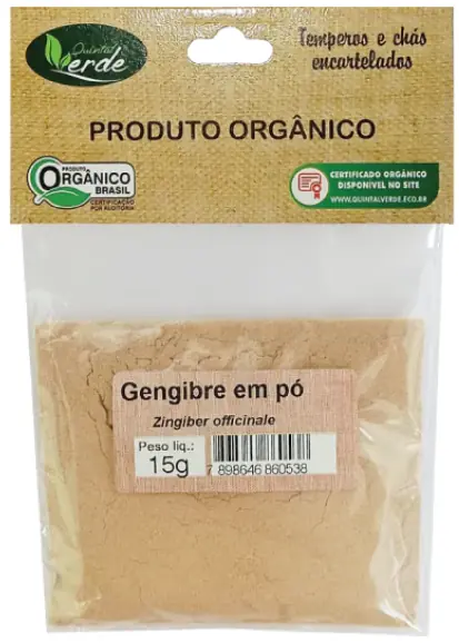 Gengibre Po Org Quintal Verde 15g