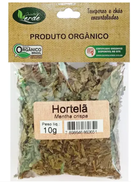 Quintal Verde Hortela Organico 10 G.