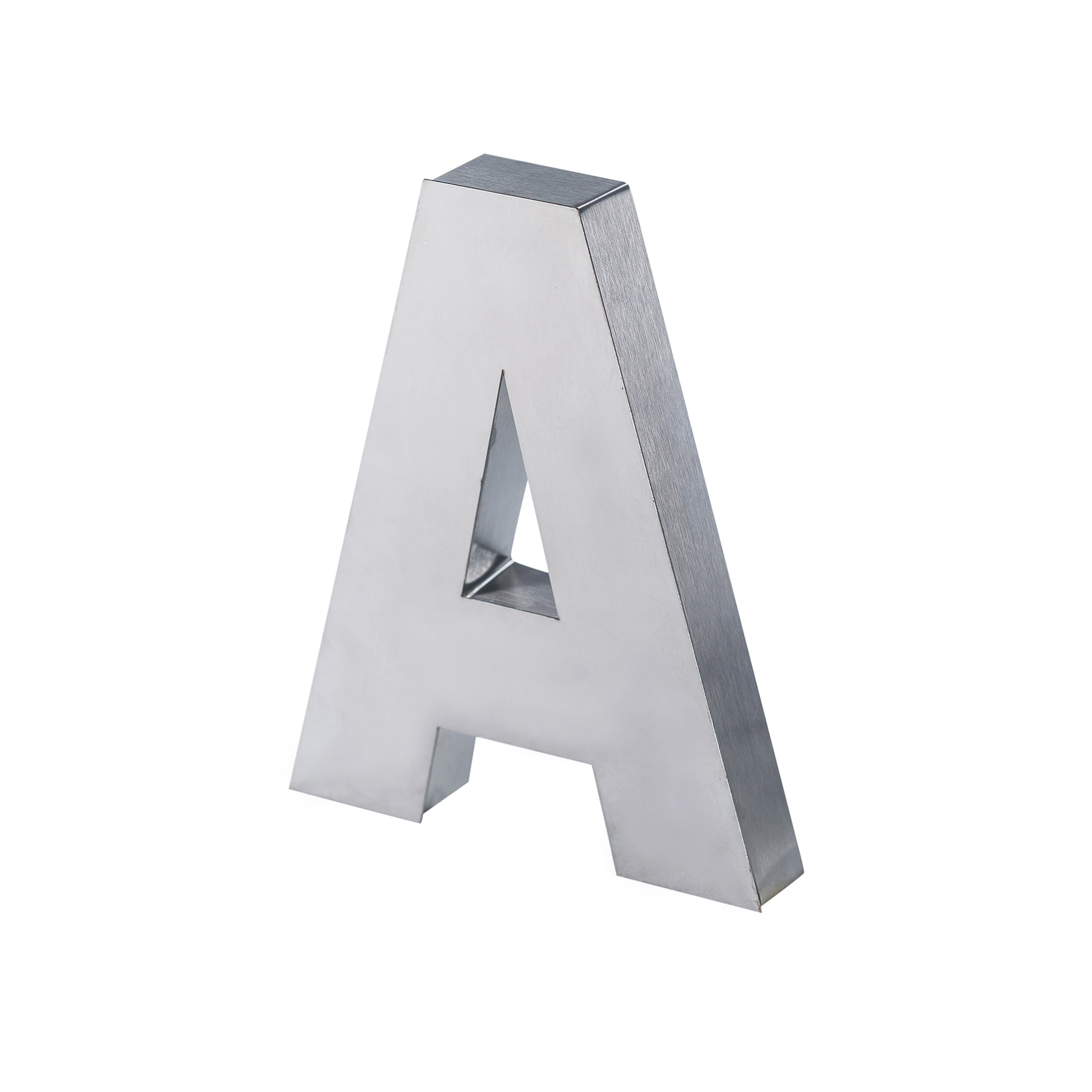 Letra Casa "A" 15cm Parafusar Inox Prata