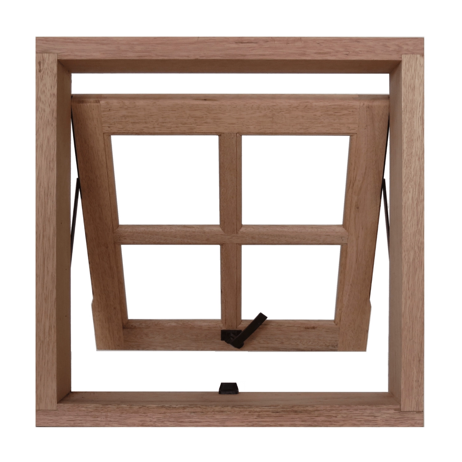 Janela Vitrô Max Quadriculado 60cm X 60cm X 14cm Cedro Arana - Mader Silva
