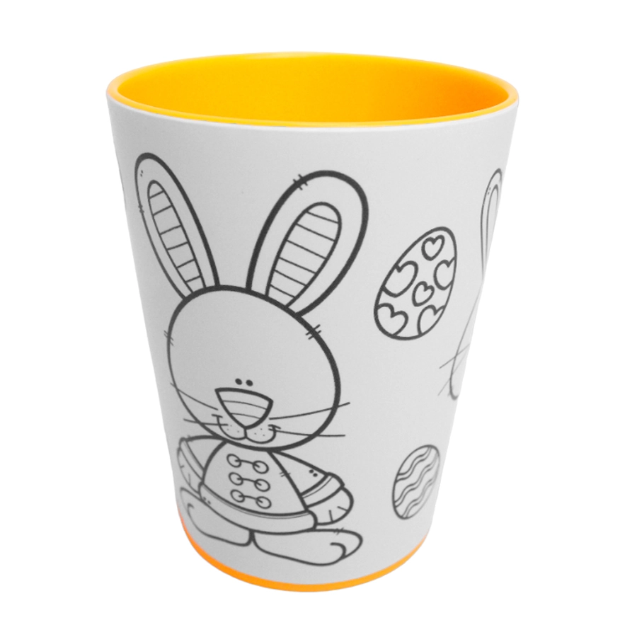 Copo Coelho De Pascoa Para Colorir 3design