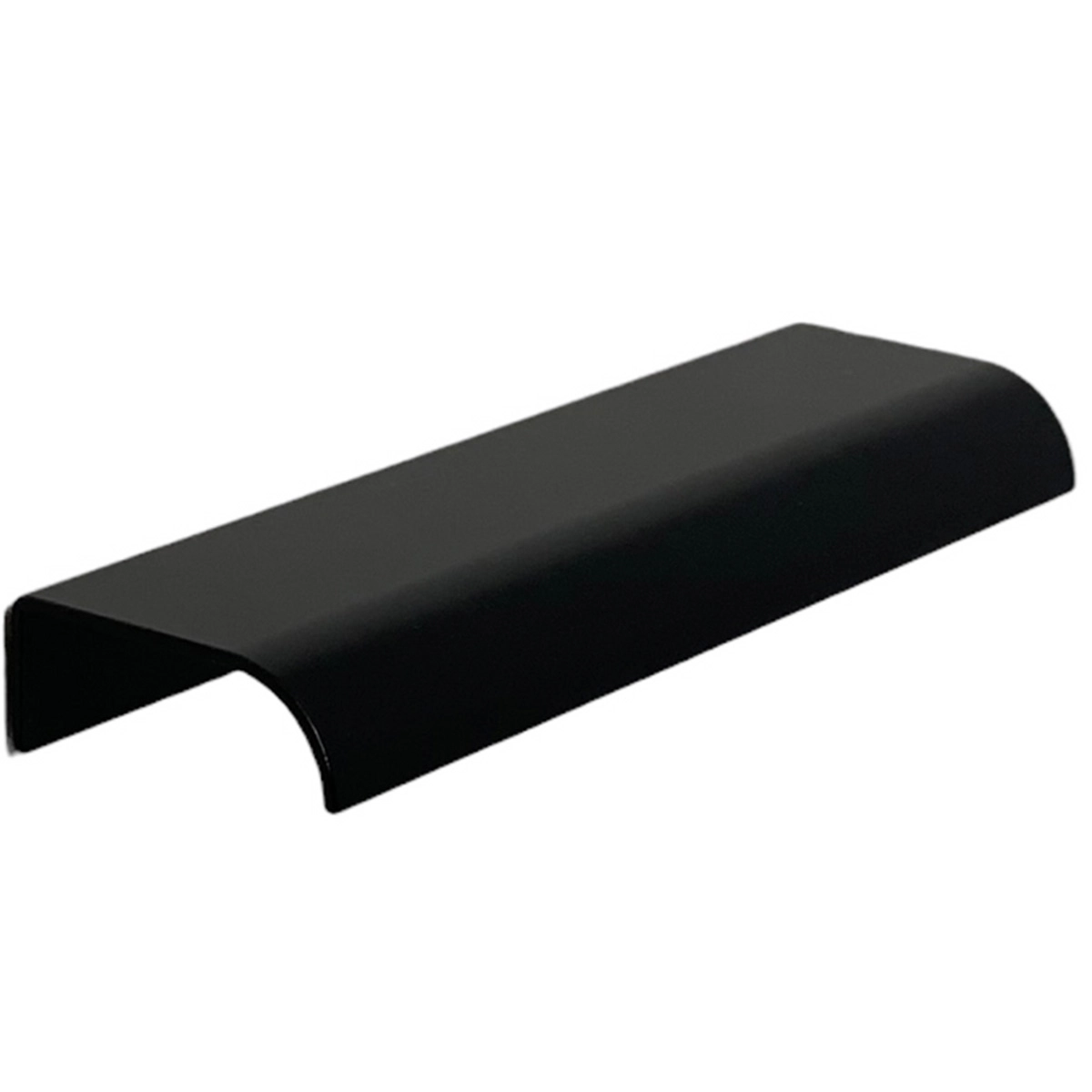 Kit 50 Puxadores Para Móveis Wave Reto Alumínio Preto 125mm Aluminium Decor