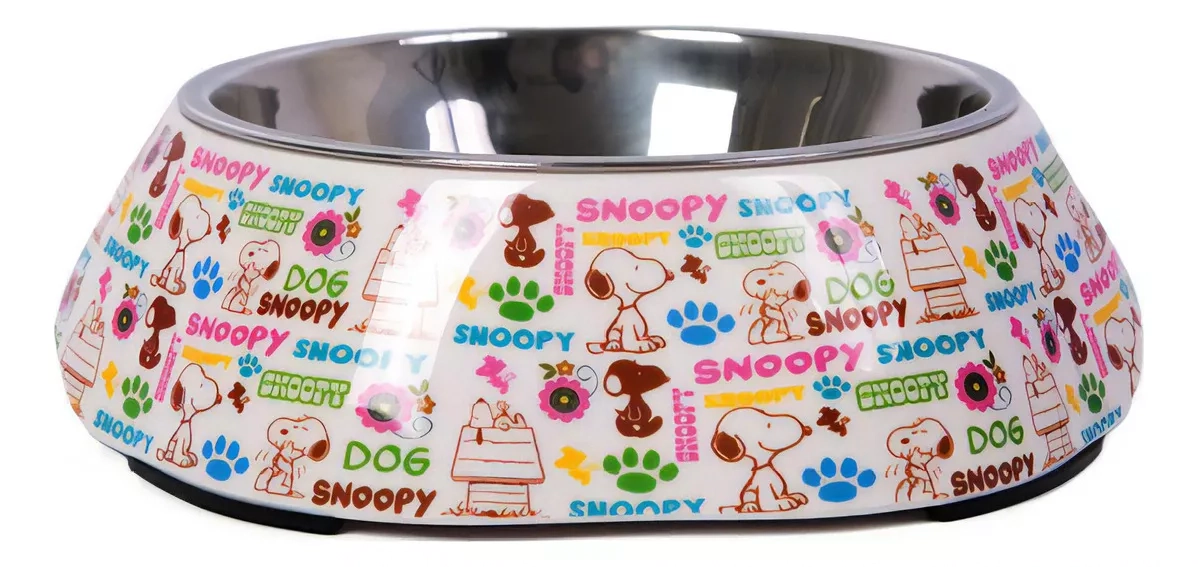 Comedouro Snoopy Melamina Para Cães Zooz Pet