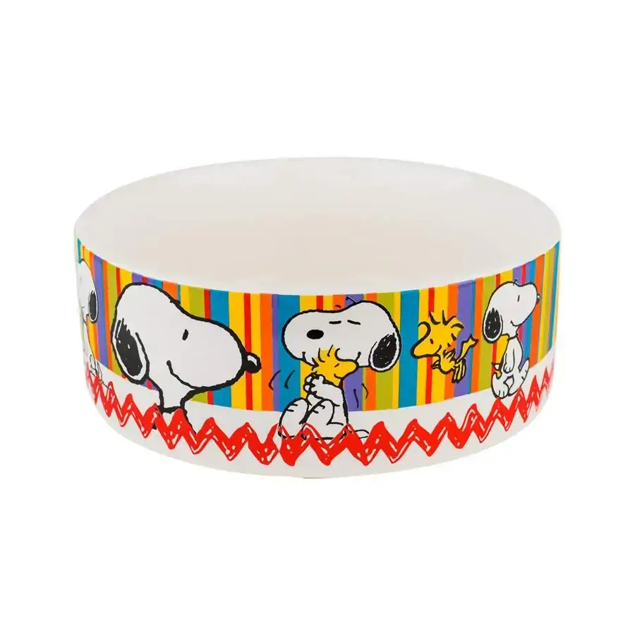 Comedouro Cerâmica Snoopy 2 Para Cães Zooz Pets