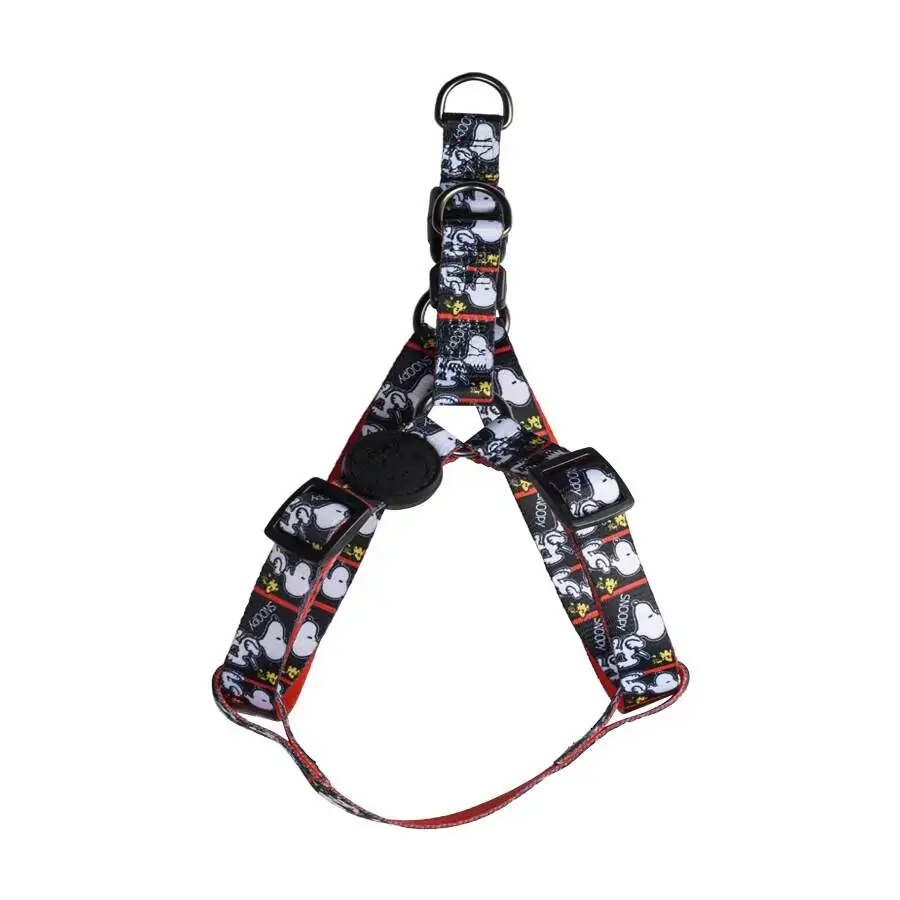 Peitoral Zooz Snoopy Flim Black Para Cães