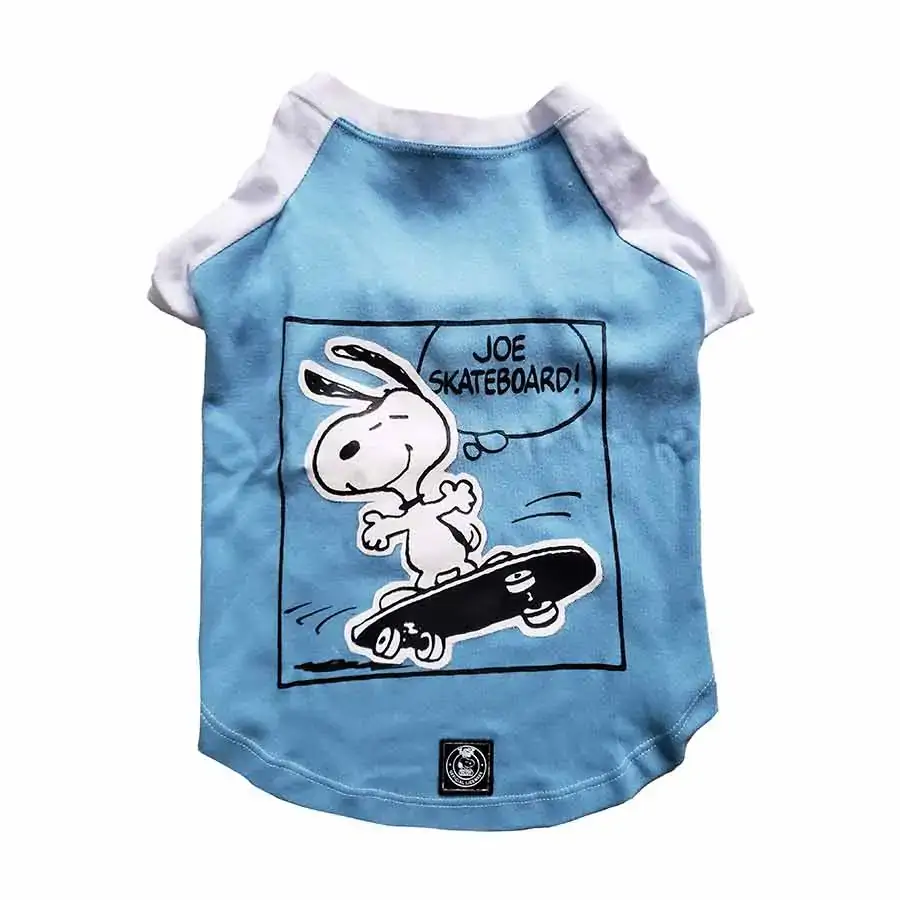 Roupinha Zooz Pets P Caes Camiseta Snoopy Skate Pp