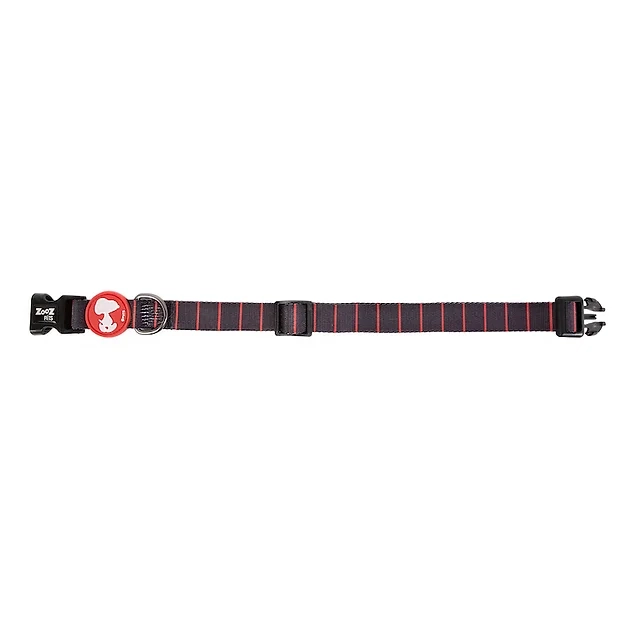 Fl Coleira Snoopy Black Red M