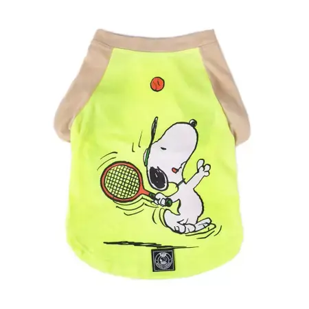 Camiseta Snoopy Beach Tennis Verde Neon Tamanho: Gg