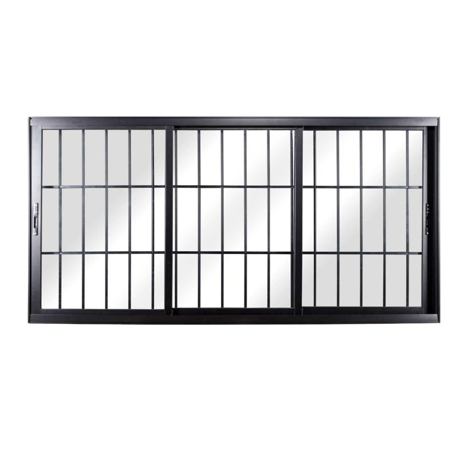Janela De Correr 3 Folhas Com Vidro Liso 120x200cm