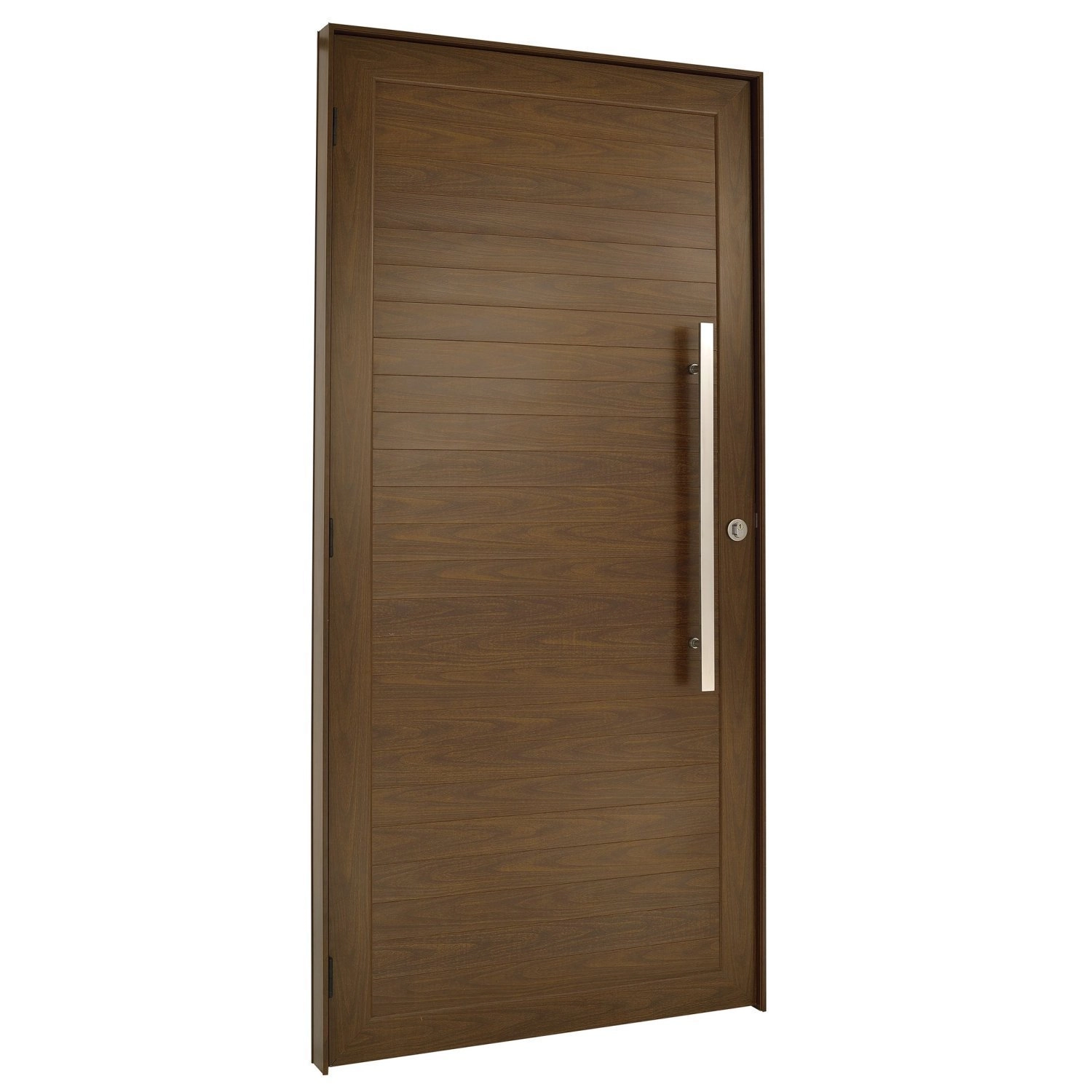 Porta Lambril De Giro Com Puxador Esquerda Topsul 210x90cm Esquadrisul Marrom