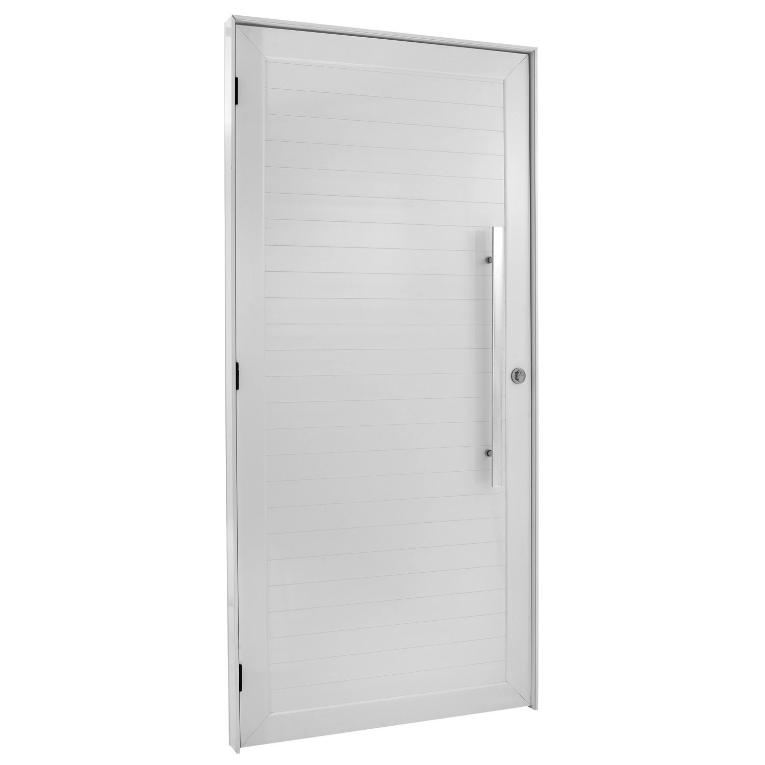 Porta Lambril De Giro Com Puxador Topsul 210x80cm Esquadrisul Abertura Direita Branco