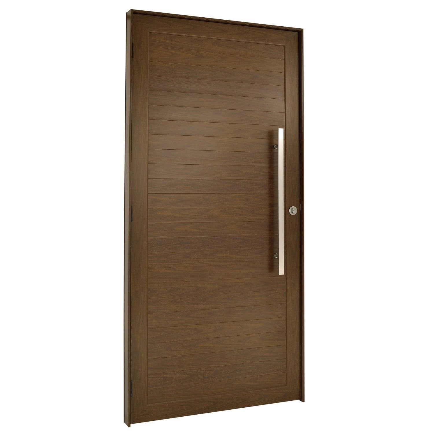 Porta Lambril De Giro Com Puxador Topsul 210x80cm Abertura Direita Marrom
