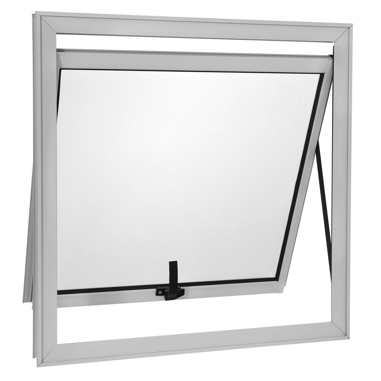 Janela Maxim-ar 1 Secção Central Topsul Vidro Mini Boreal 80x80cm Esquadrisul Branco