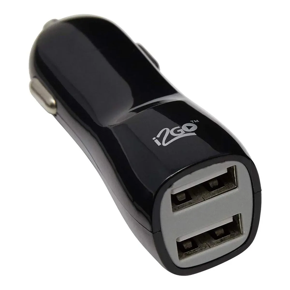 Carregador Veicular I2GO com 2 Saídas USB Entrada 12-24V Saída 5V-2,1A Preto 1 Unidade