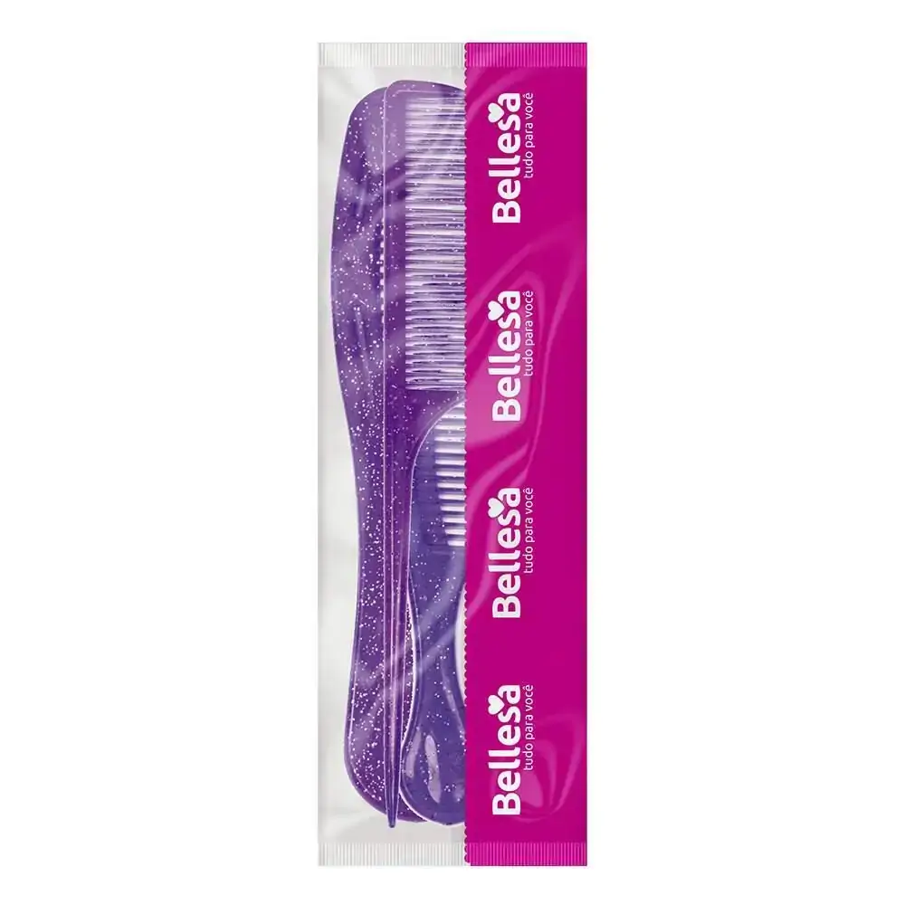 Kit Bellesa 3 Pentes P/ Cabelo Glitter