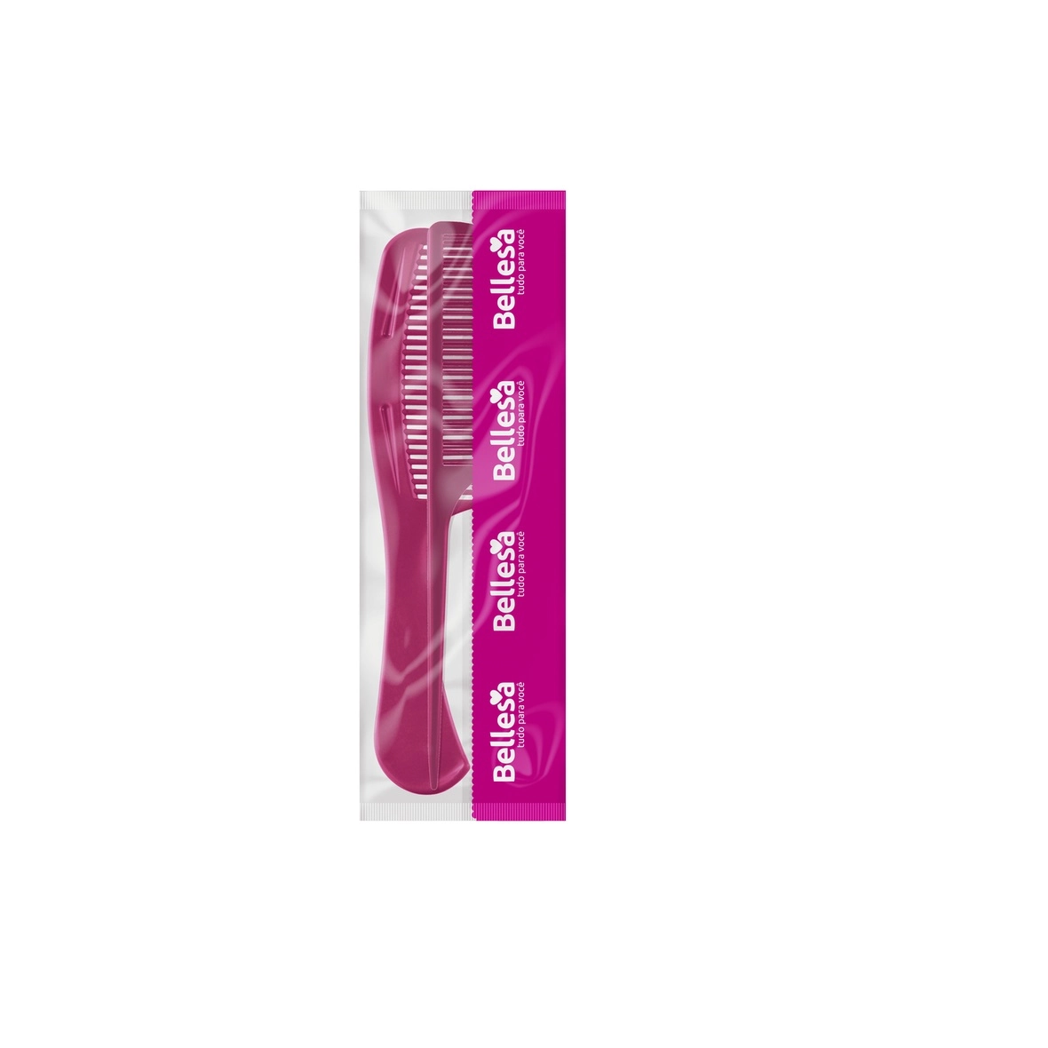 Kit Bellesa Com 2 Pentes Plastico Kit 2