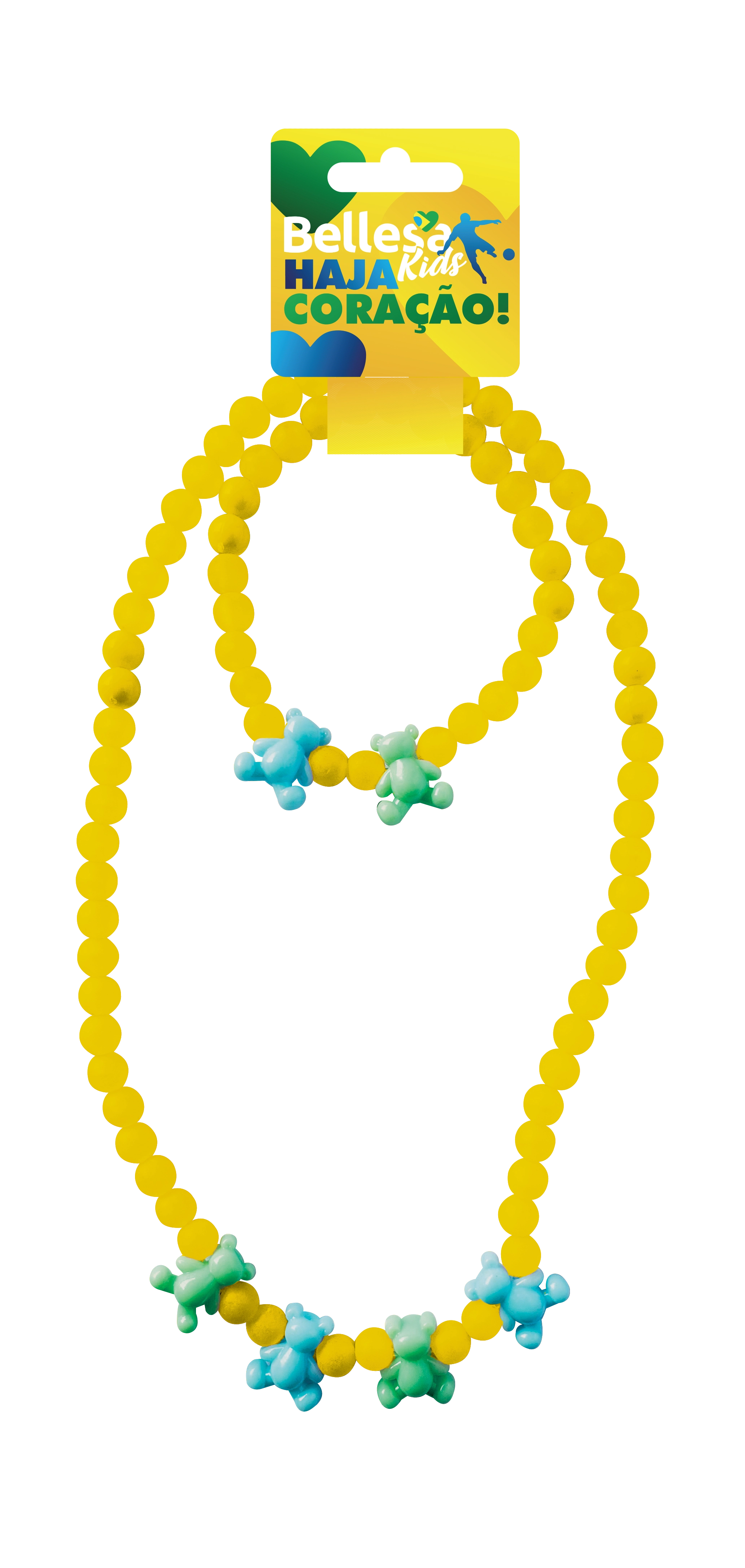 Kit Bellesa Kids Colar Pulseira Micanga