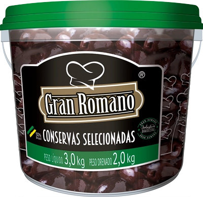Azeitona Preta Gran Romano 2kg
