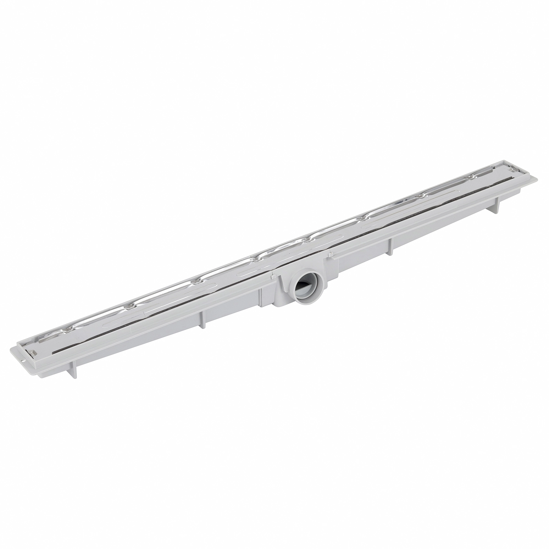 Ralo Linear Oculto de Banheiro 6x72,5cm Anti Odor Aço Inox 430 Cromado Retangular Estrela Premium