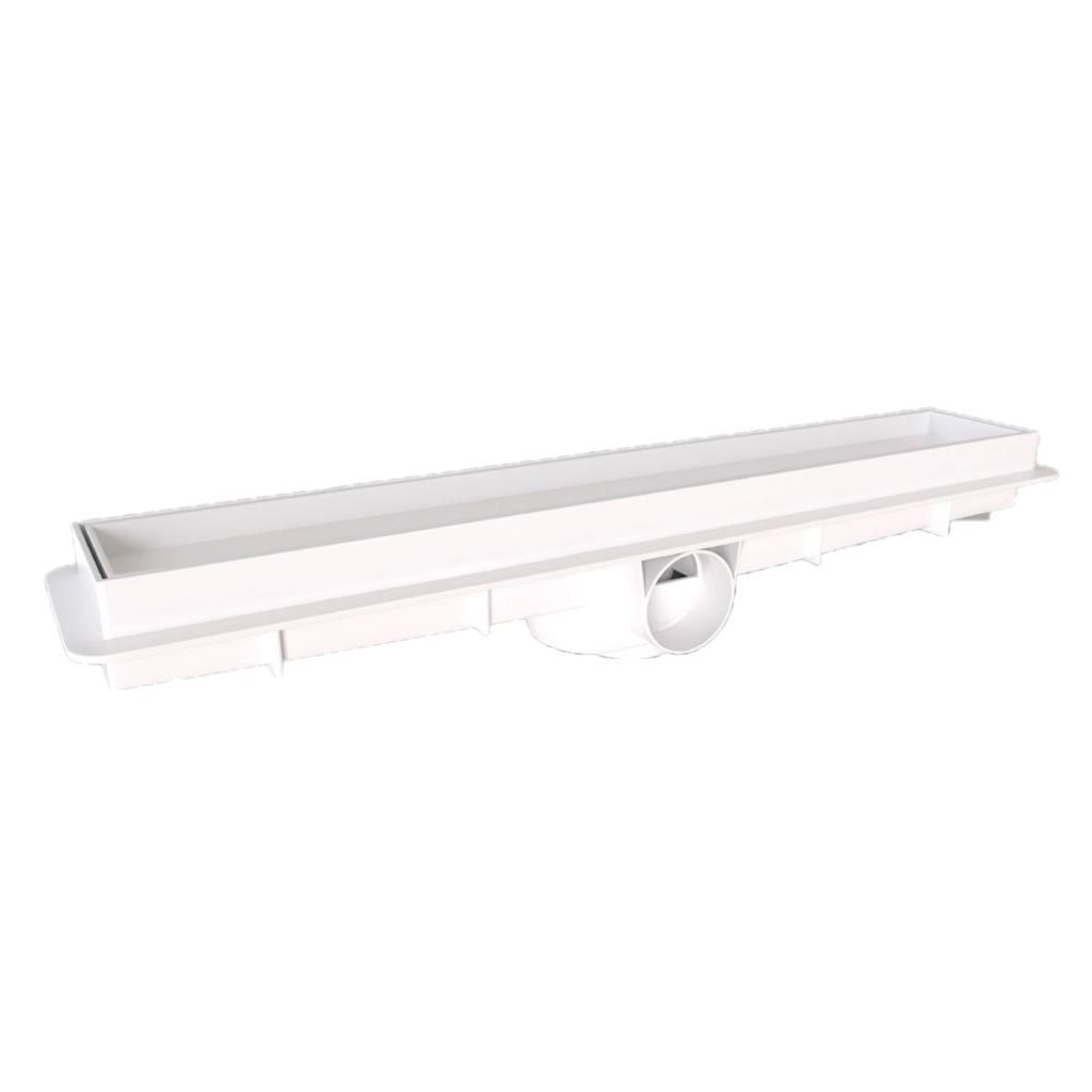 Ralo Linear Invisível Oculto Sifonado Branco 5x50cm Estrela