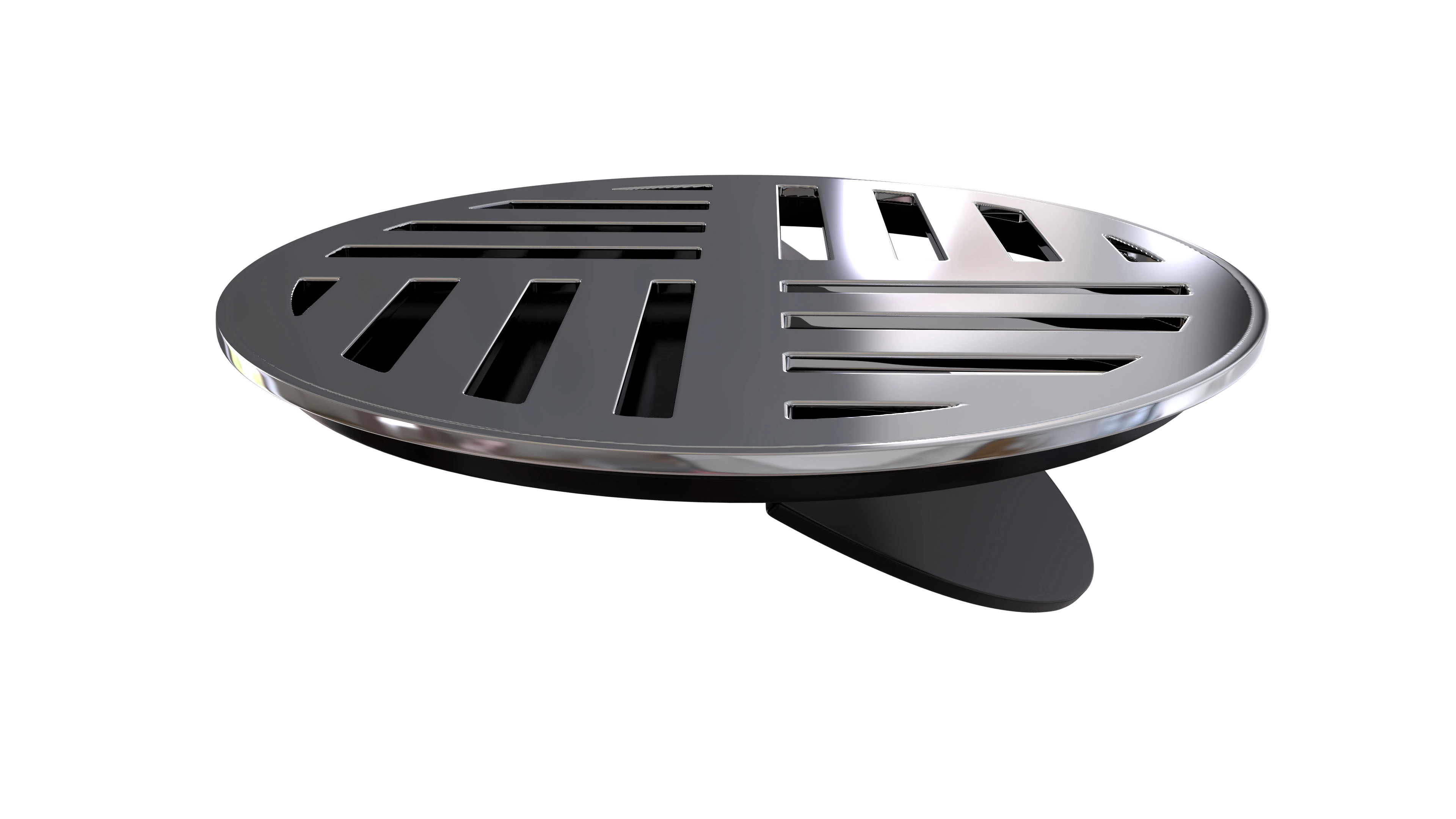 Grelha para Ralo Max Redonda 10cm ABS Cromada Estrela