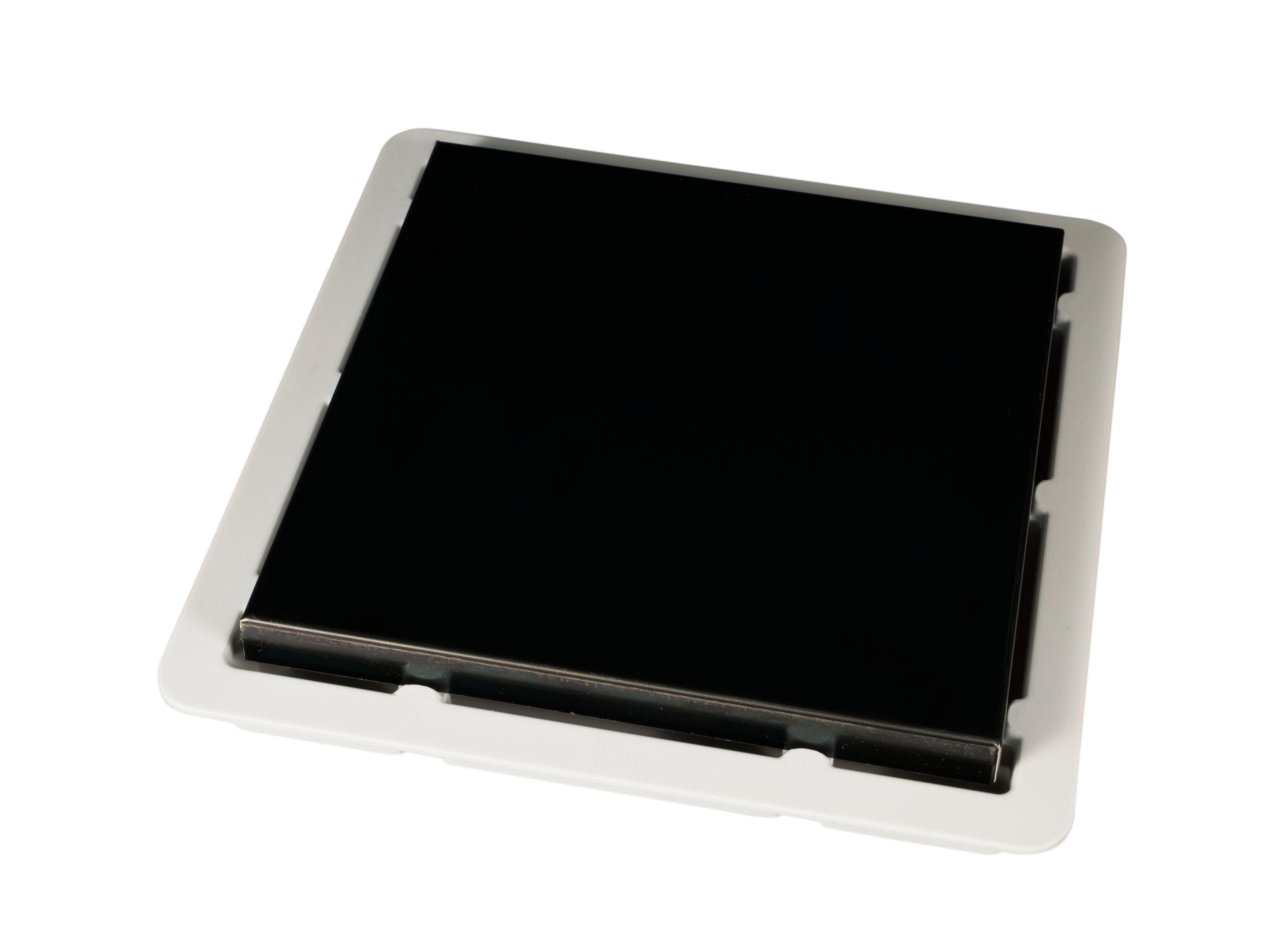 Ralo Simples Premium Quadrado 10cm Inox Preto Estrela