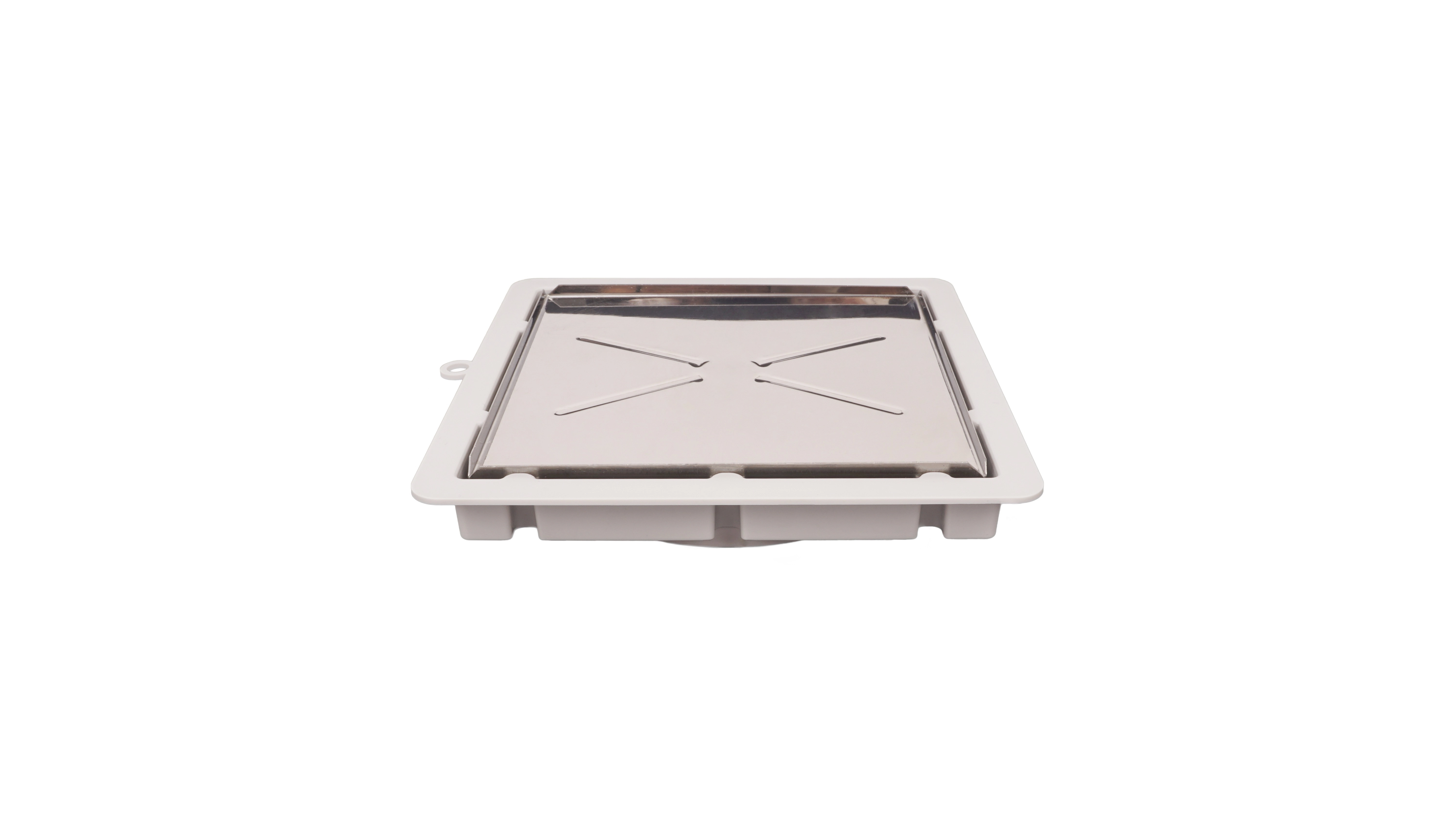 Ralo Oculto Premium Quadrado Invisível 10cm Inox Estrela
