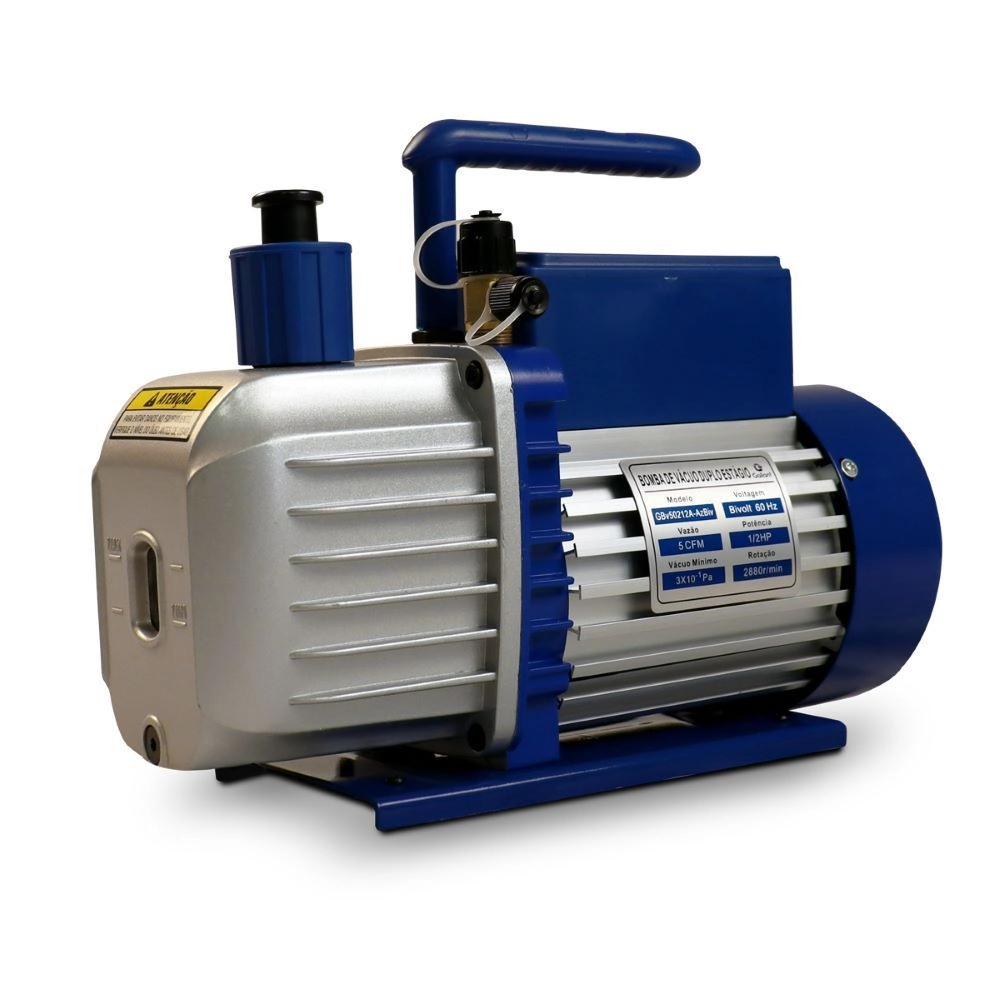 Bomba De Vácuo Duplo Estágio 5cfm - Gallant Bivolt Manual (gbv50212a-azbiv)