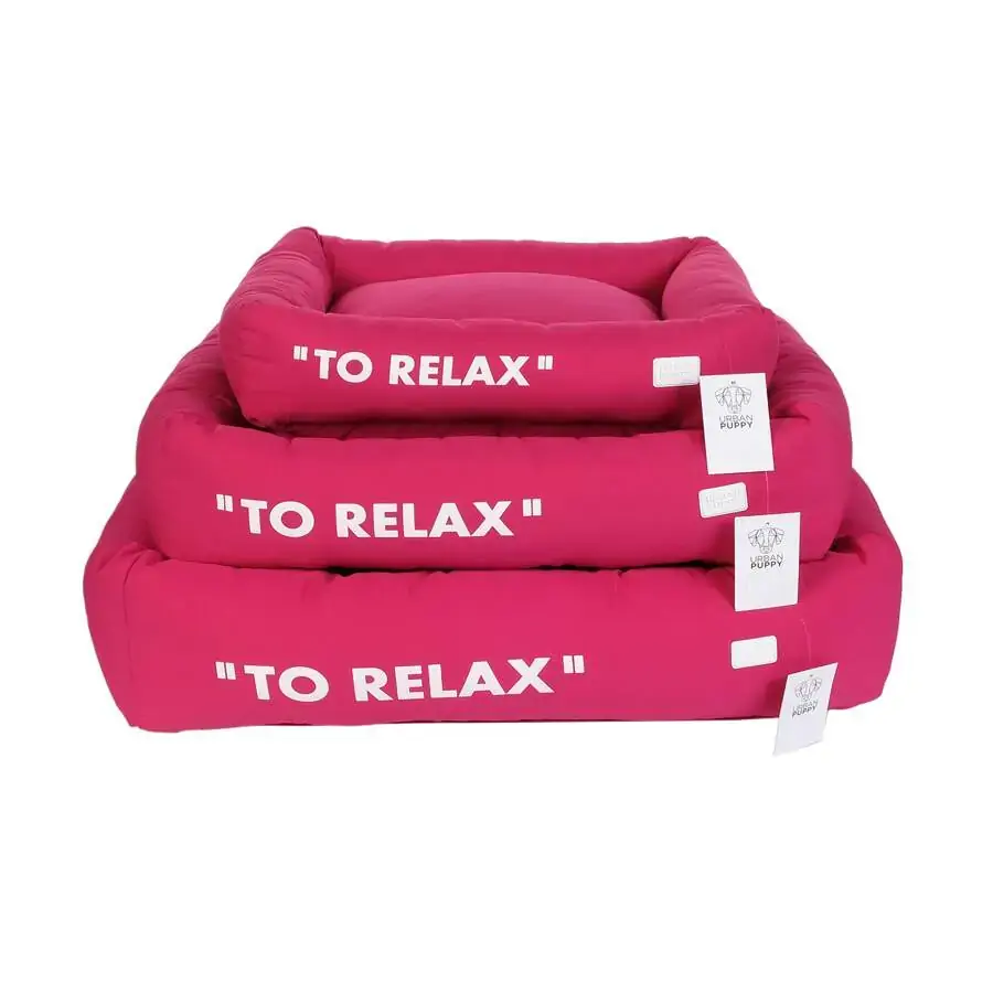 Cama M1 Urban Puppy Para Cães Microfibra Lisa Pink