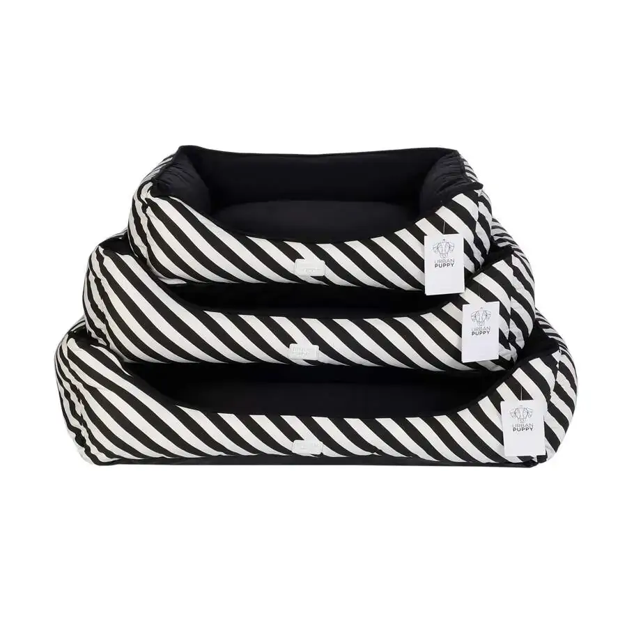 Cama M2 Urban Puppy Para Cães Sarja Preta