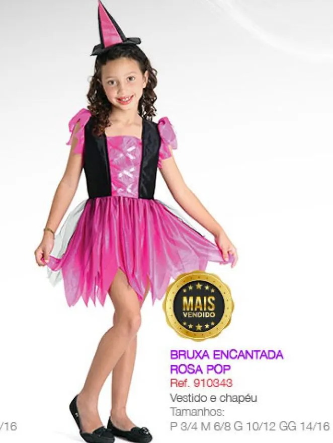 Fantasia Bruxa Encantada Basic Tam:p