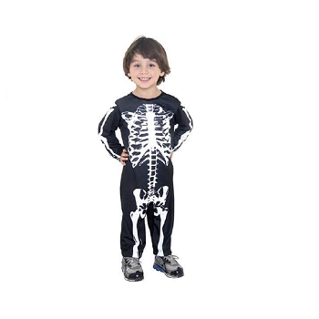 Fantasia Esqueleto Infantil Tam.m Ref.911401