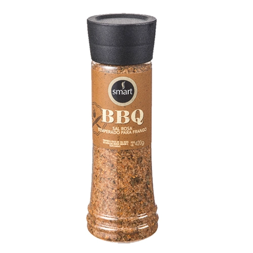 Tempero Para Frango Com Sal Rosa Smart Bbq Frasco 420g