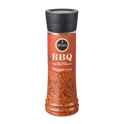Tempero Picante Com Sal Rosa Smart Bbq Frasco 480g